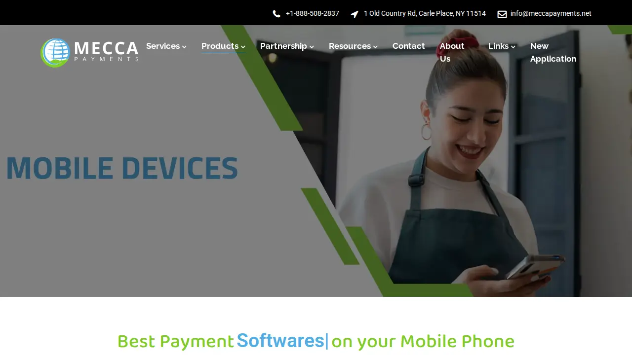 Mecca Payments page