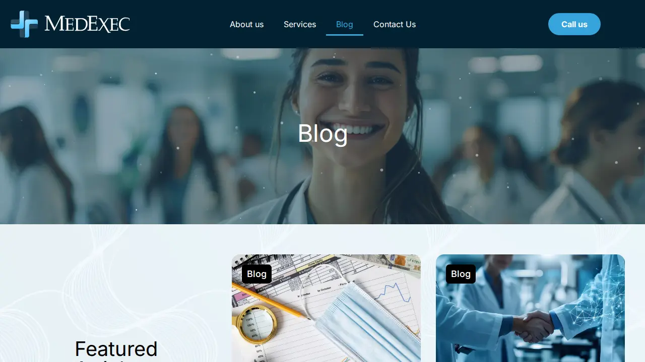 MedExec Accounting Service PC page