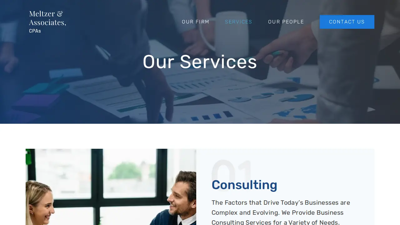Meltzer & Meltzer CPAs page
