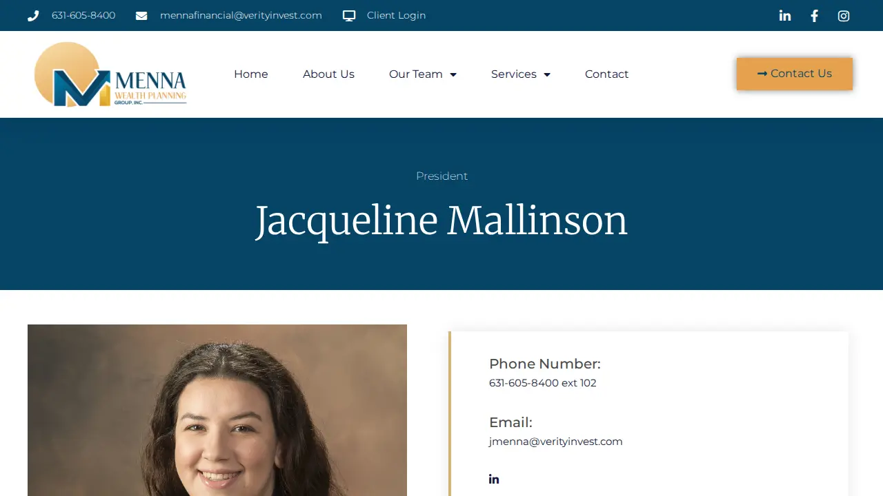 Menna Wealth Planning Group, Inc. page