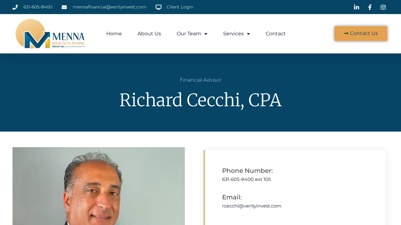 Menna Wealth Planning Group, Inc. page