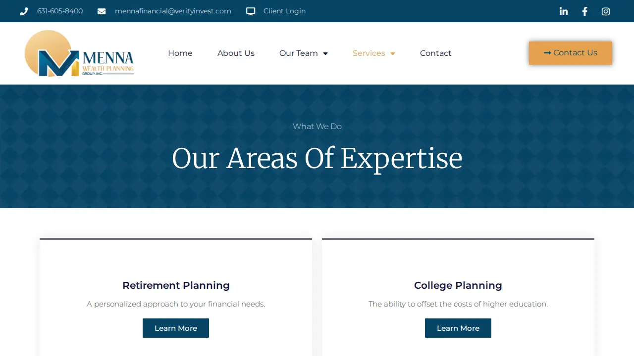 Menna Wealth Planning Group, Inc. page