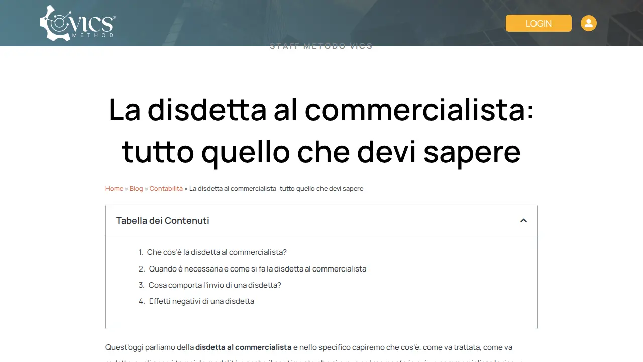 Metodo Vics page