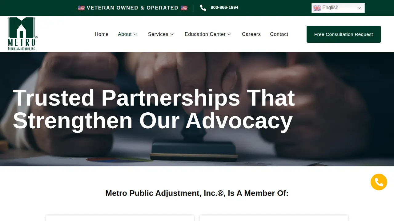 Metro Public Adjustment, Inc. page