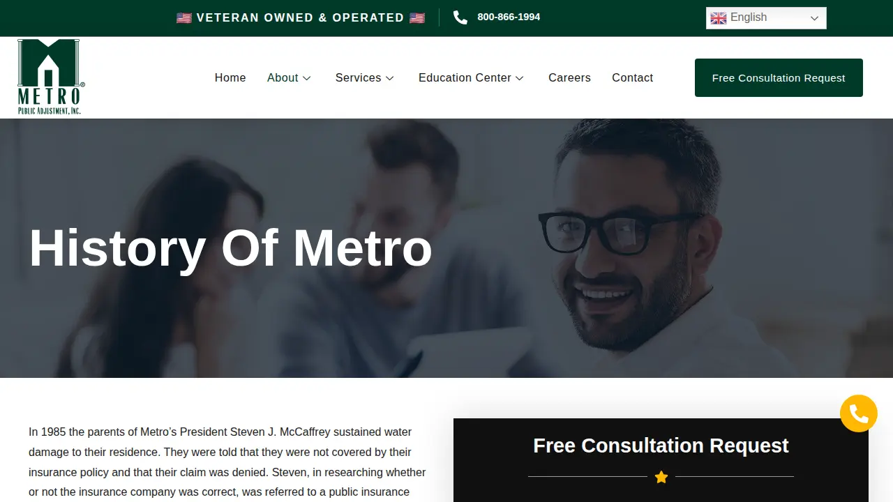 Metro Public Adjustment, Inc. page