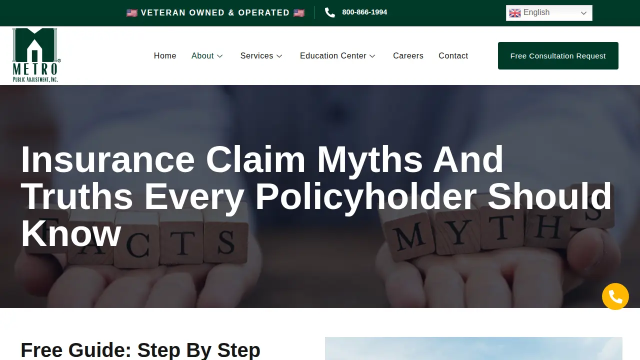 Metro Public Adjustment, Inc. page