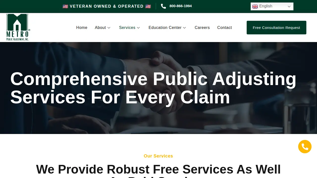 Metro Public Adjustment, Inc. page