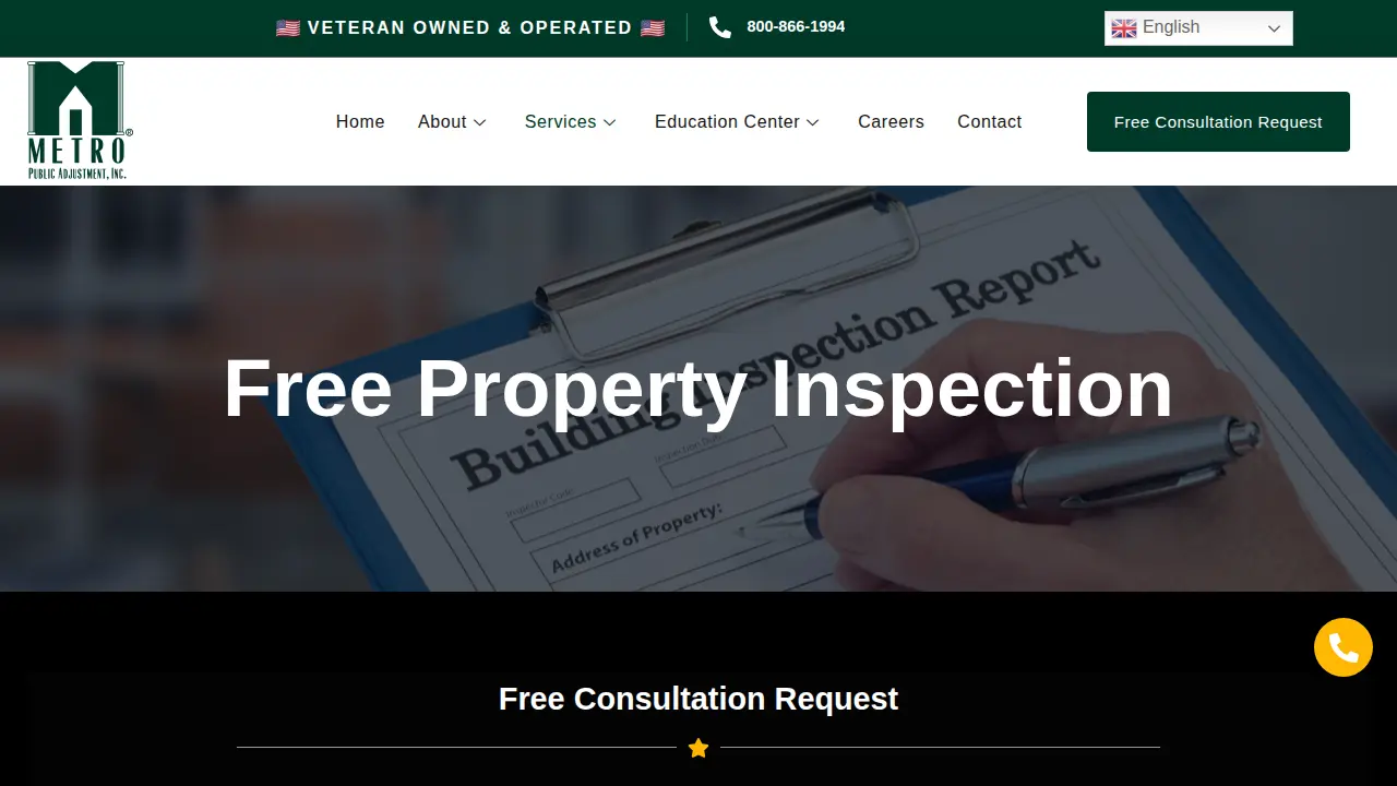 Metro Public Adjustment, Inc. page