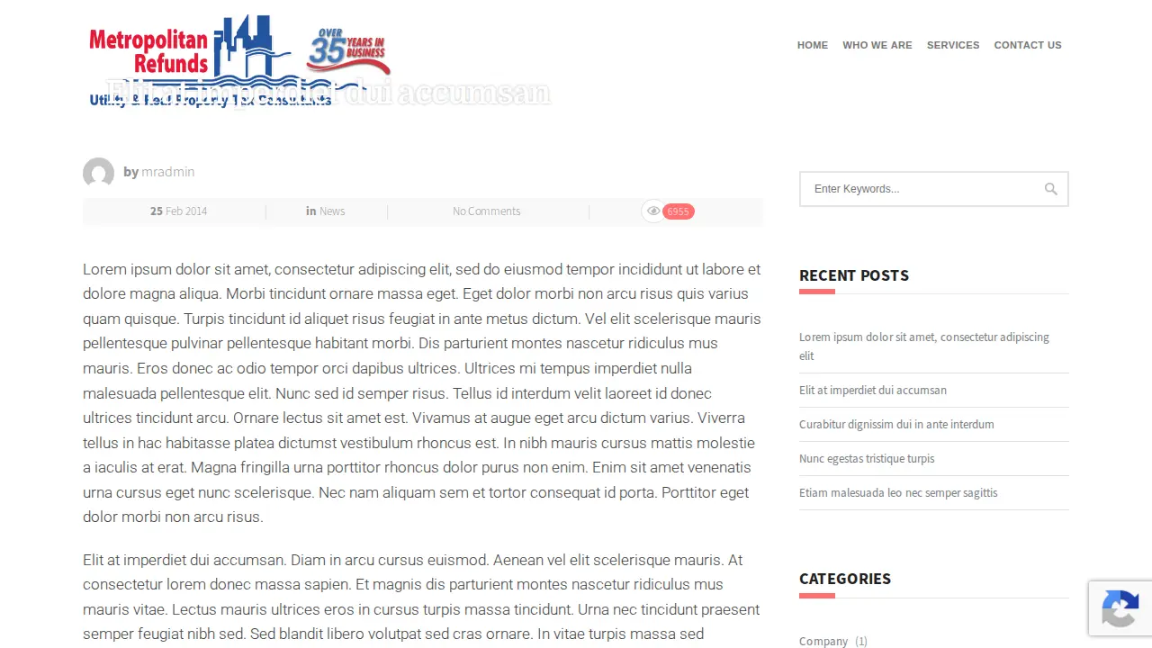 Metropolitan Refunds page