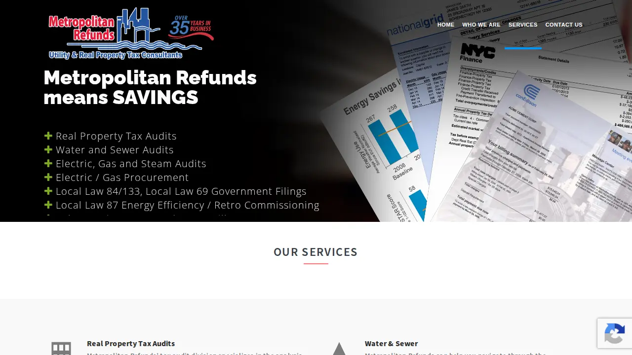 Metropolitan Refunds page