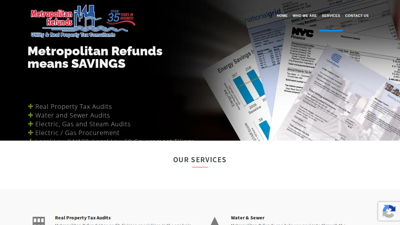 Metropolitan Refunds page