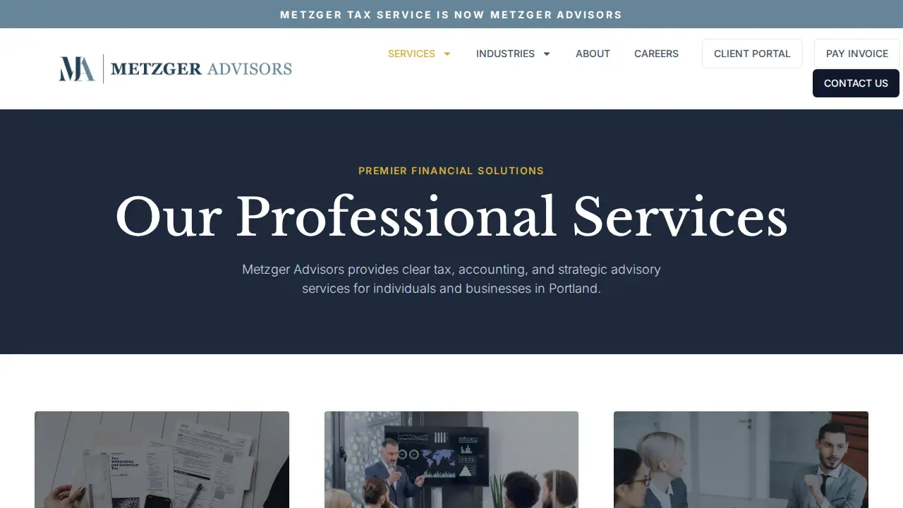 Metzger Tax Service LLC page