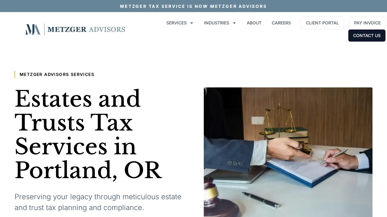 Metzger Tax Service LLC page