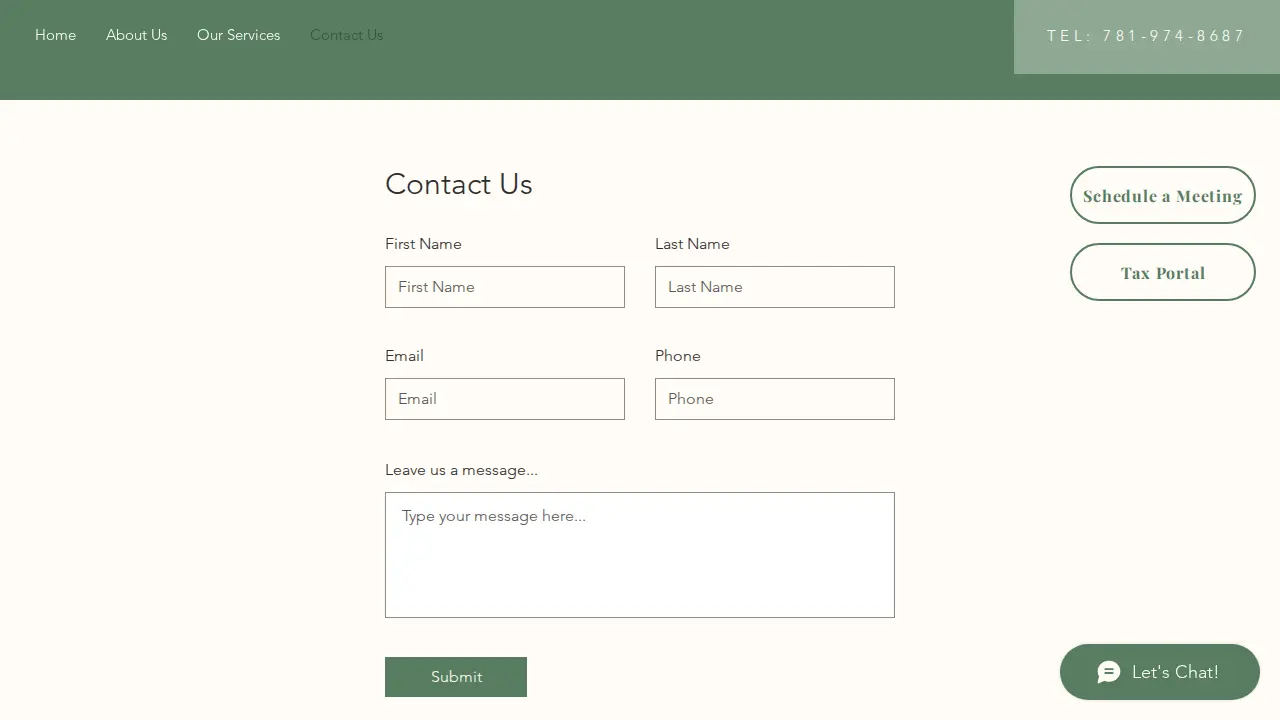 Green Accounting Services page