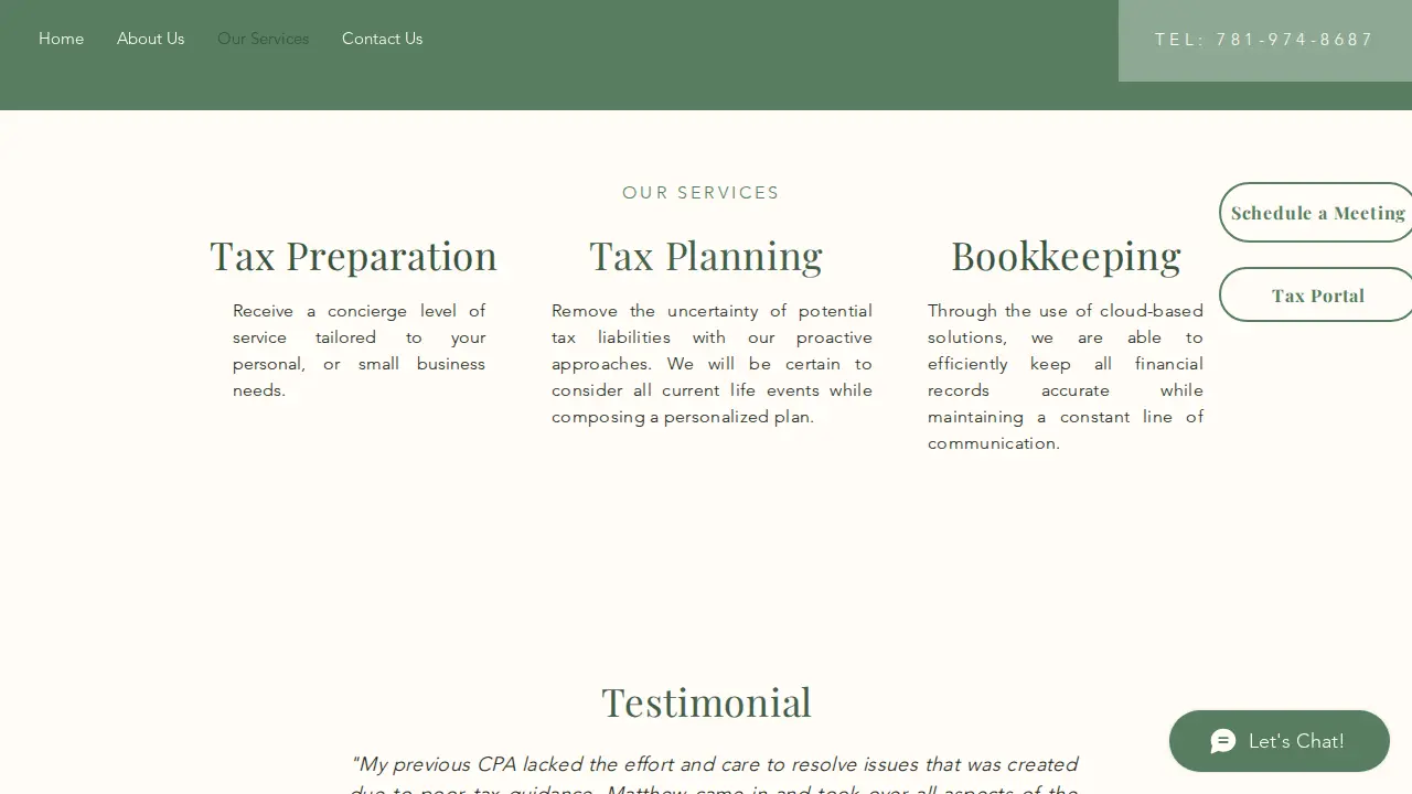 Green Accounting Services page