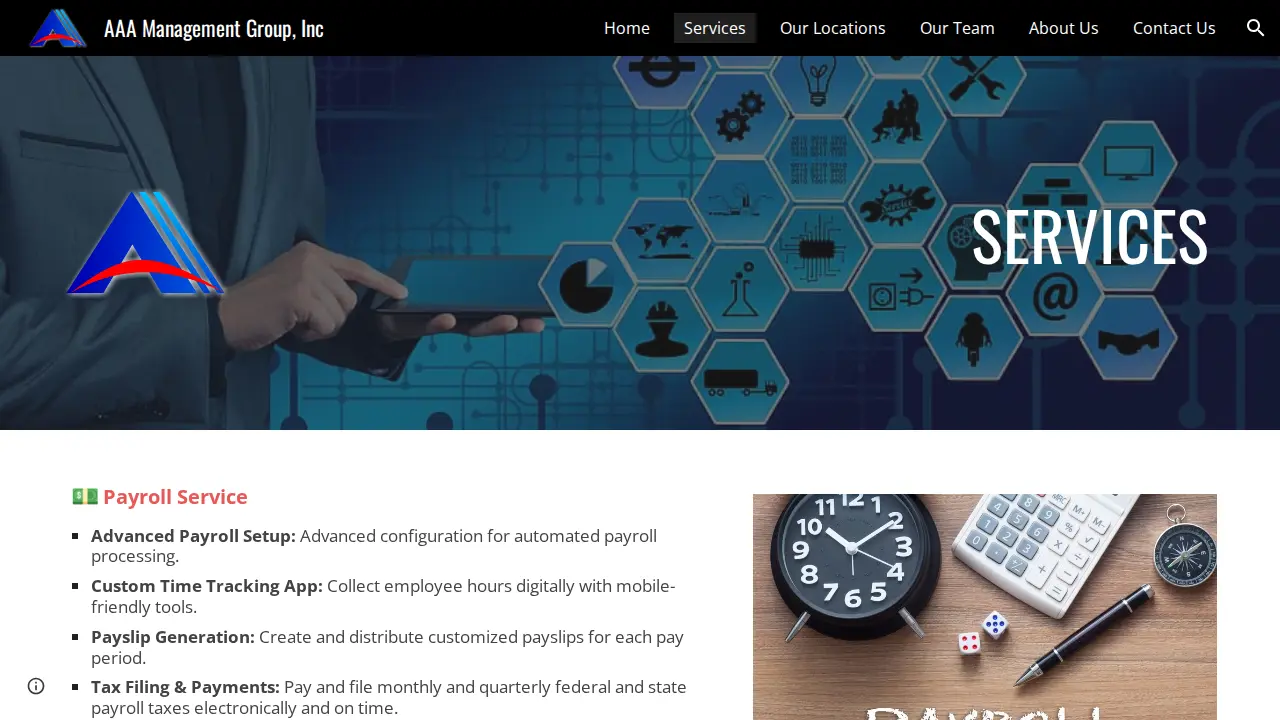 AAA Management Group, Inc page