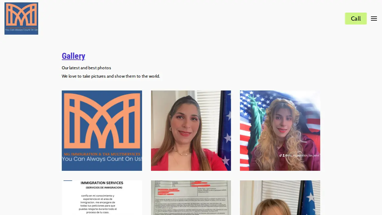 MG Immigration & Tax Services LLC page