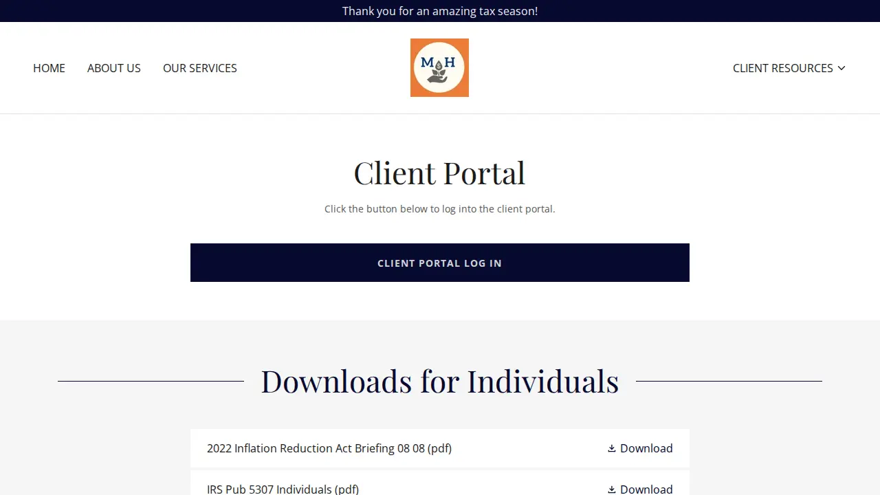 M. Hughes, CPA & Company, LLC page