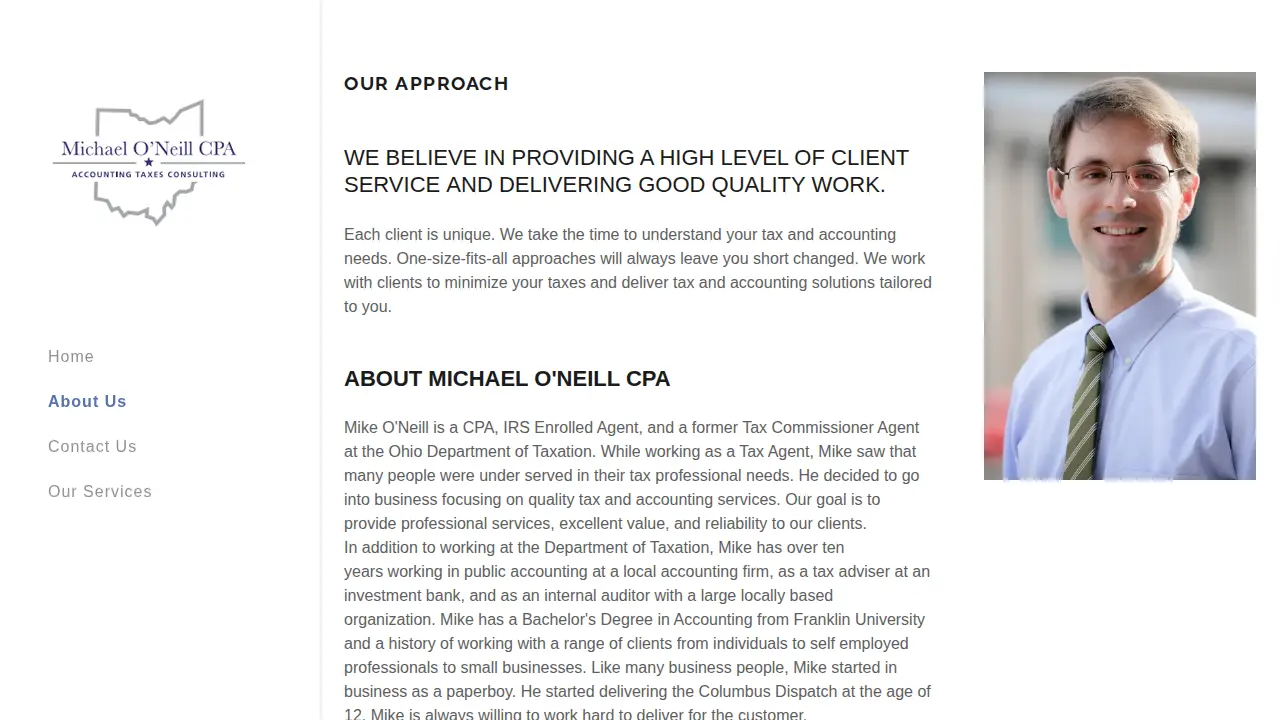 Michael O'Neill CPA page