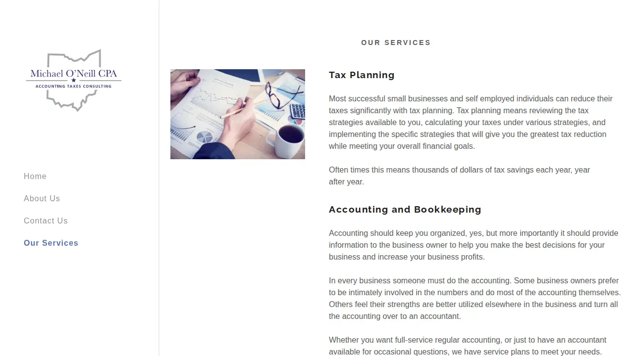 Michael O'Neill CPA page