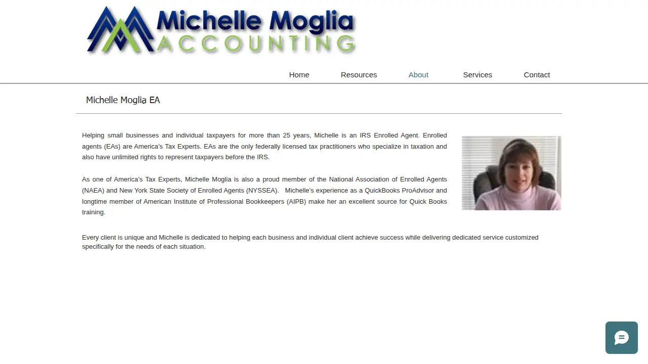 Michelle Moglia Accounting page