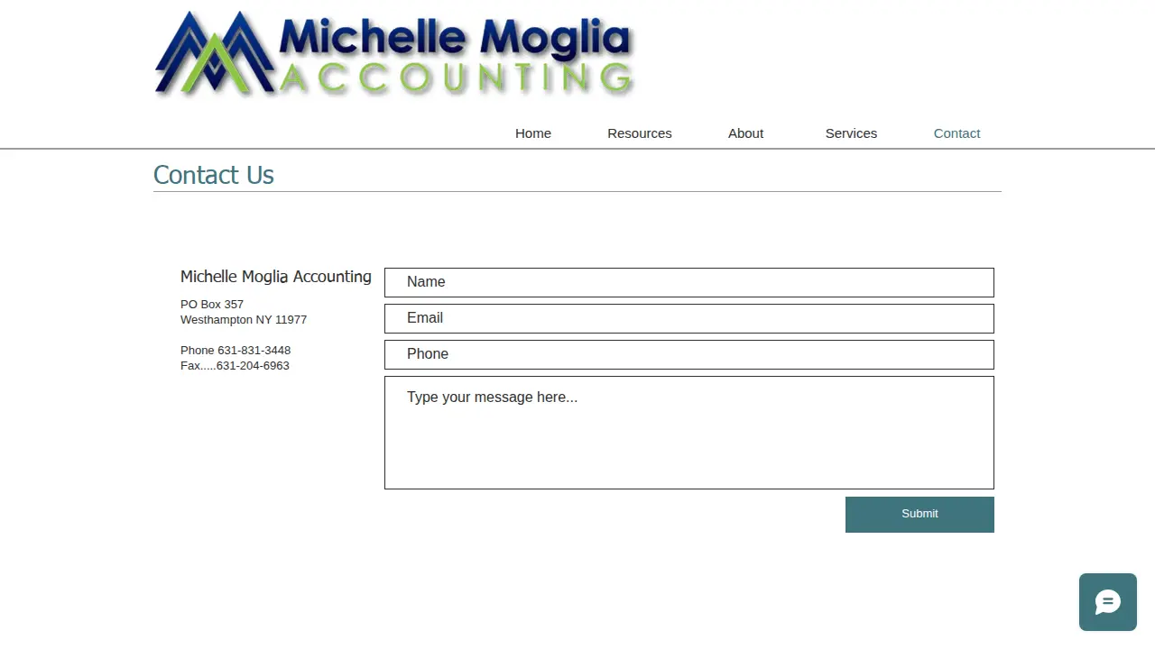 Michelle Moglia Accounting page