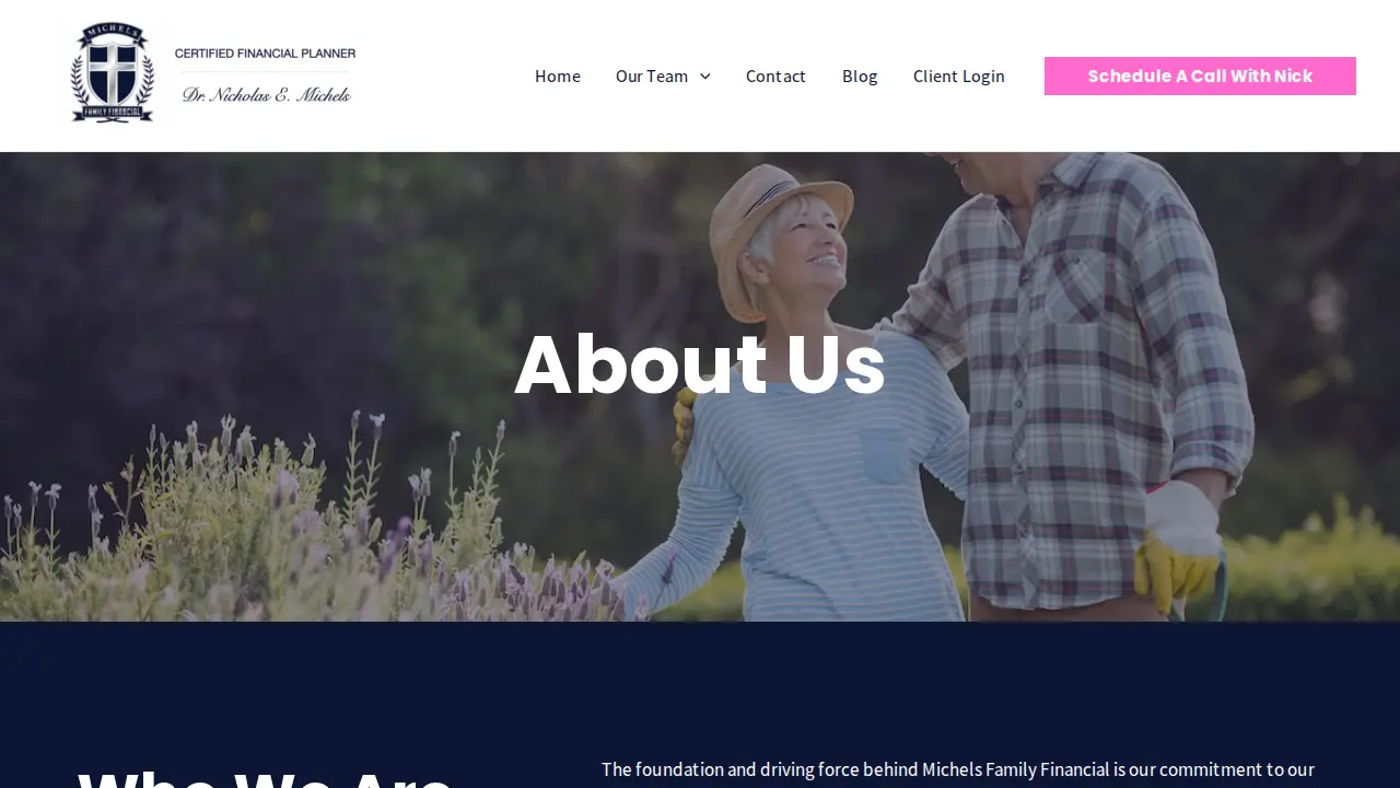 Michels Family Financial page