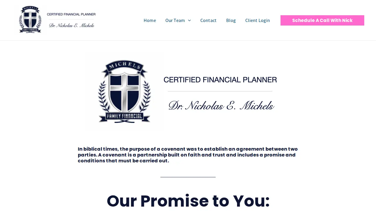 Michels Family Financial page