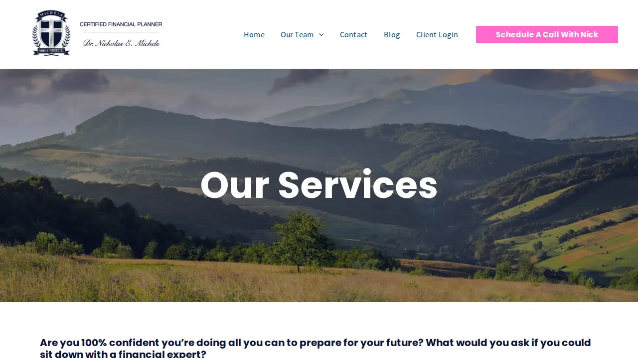 Michels Family Financial page
