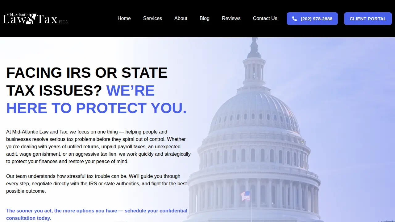 Mid-Atlantic Law & Tax page
