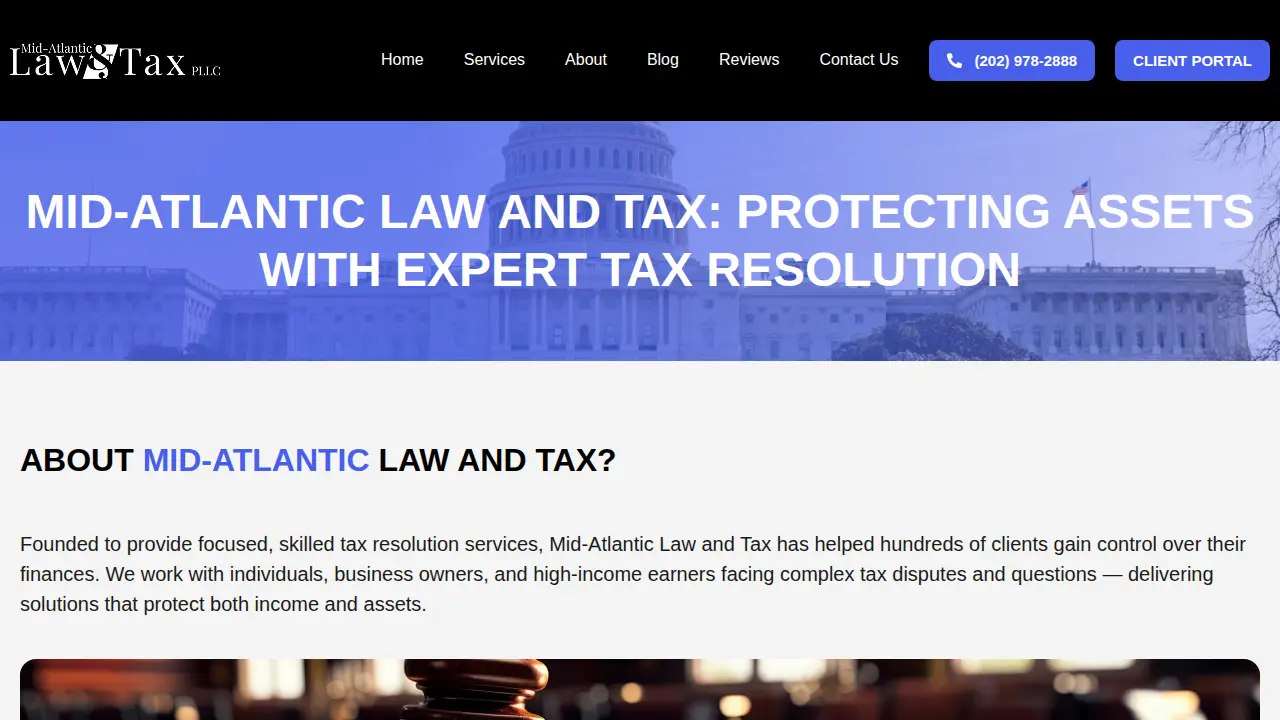 Mid-Atlantic Law & Tax page