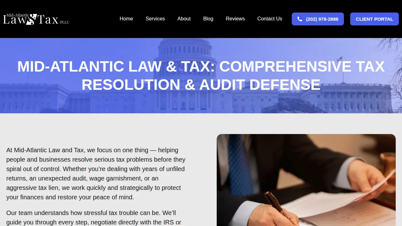 Mid-Atlantic Law & Tax page