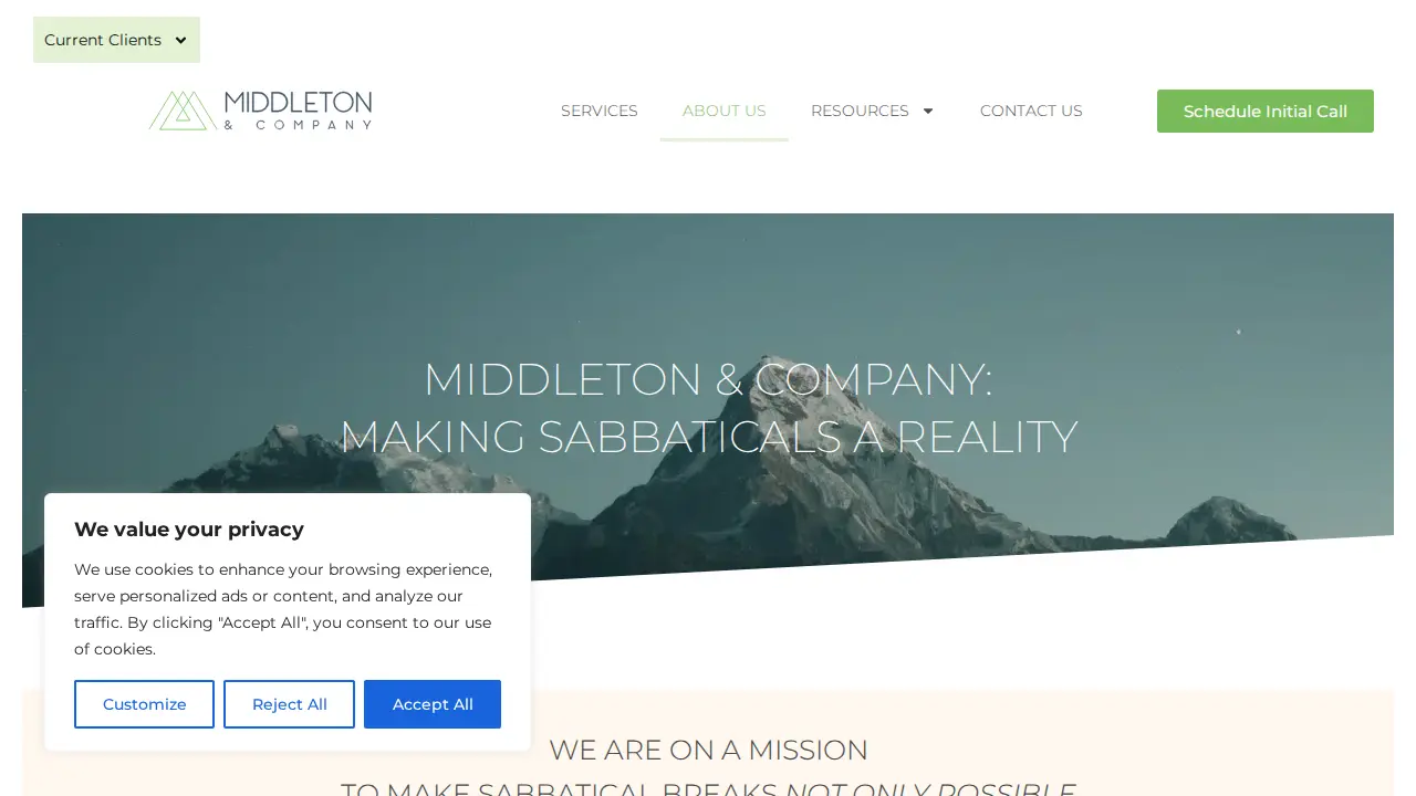 Middleton & Company page