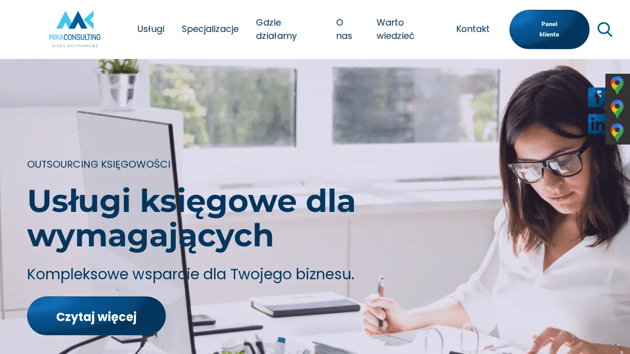 Mika Consulting - Biuro Rachunkowe Warszawa website