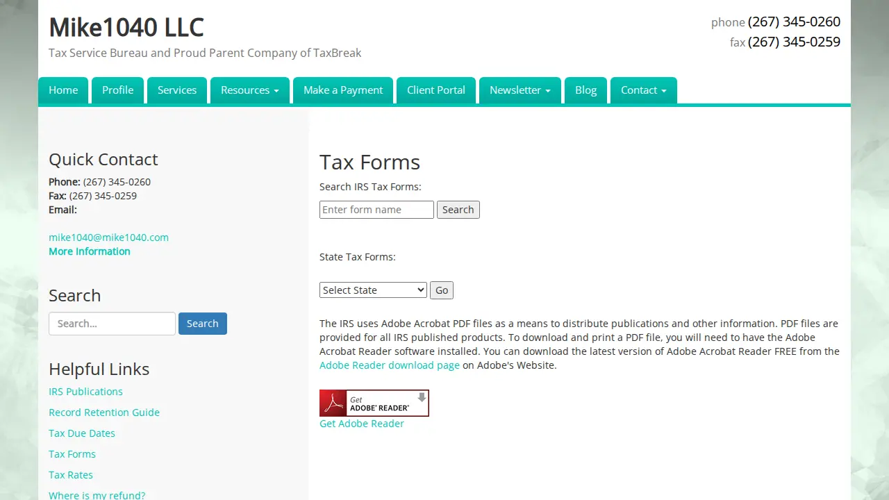 Michael J Craig Financial Services page