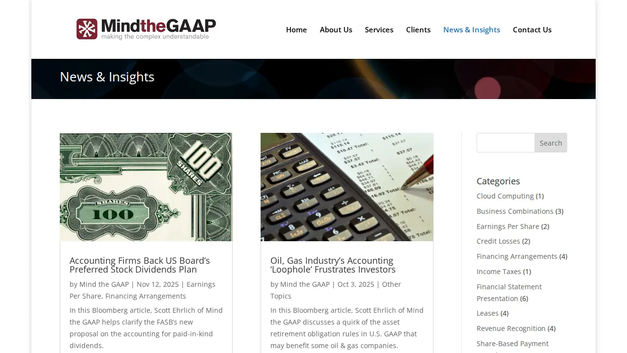 Mind the GAAP, LLC page