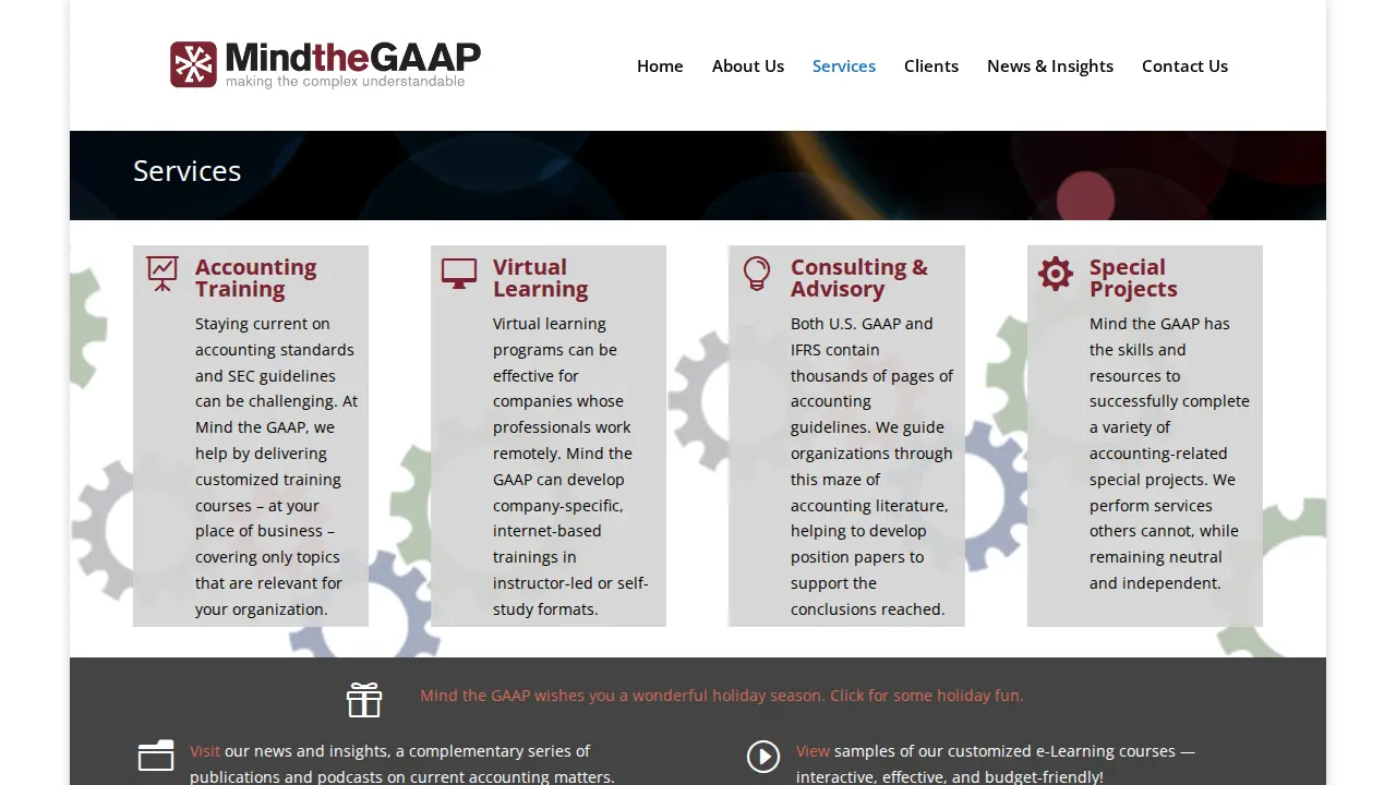 Mind the GAAP, LLC page