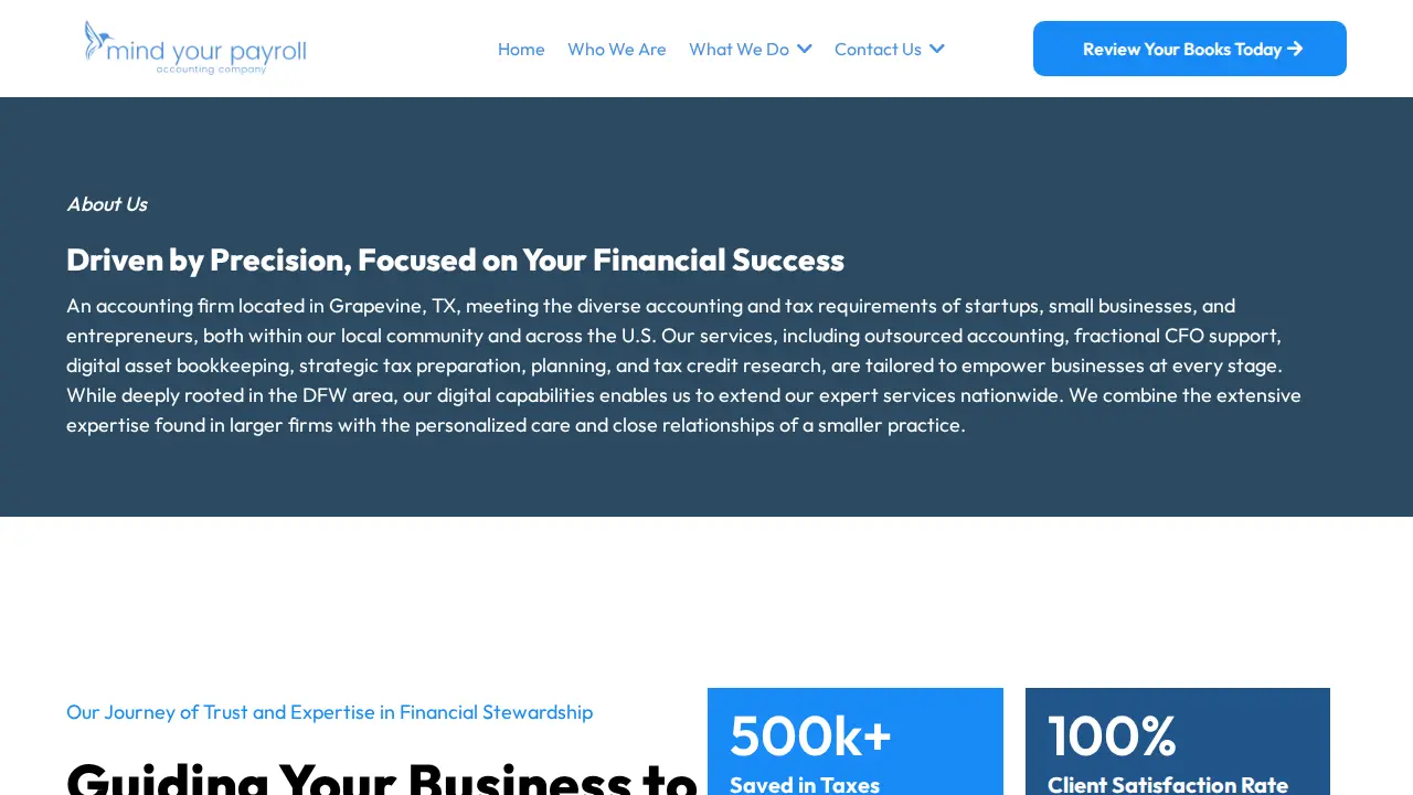 Mind Your Payroll page