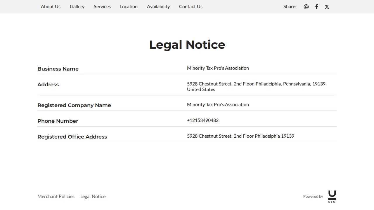 Minority Tax Pro's Association page