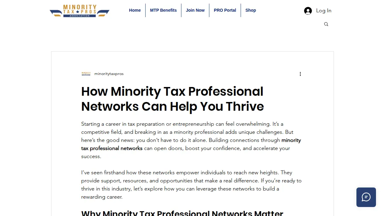Minority Tax Pros Association page