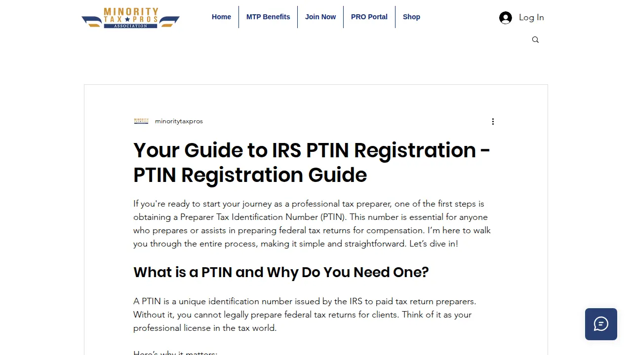 Minority Tax Pros Association page