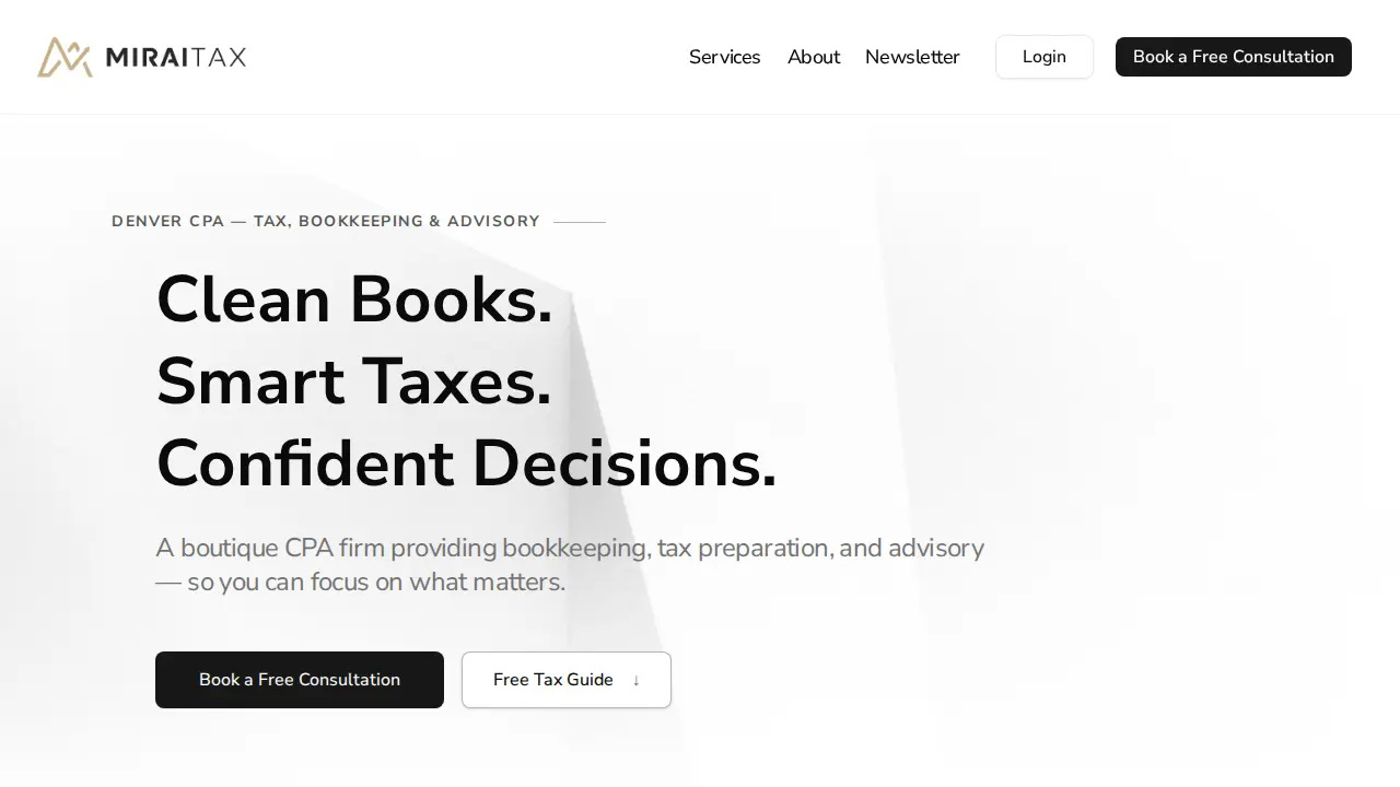 Mirai Tax | CPA website