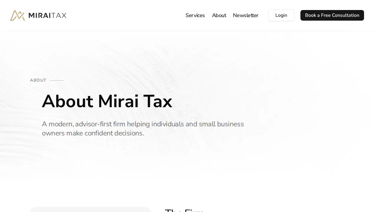 Mirai Tax | CPA page