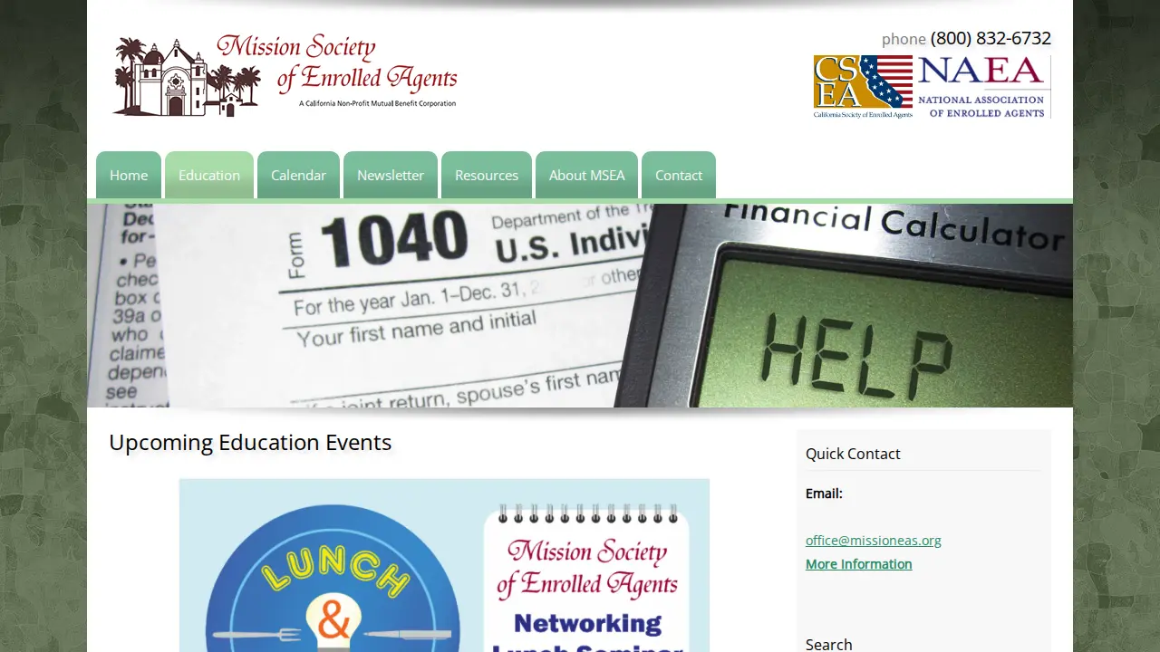 Mission Society of Enrolled Agents page