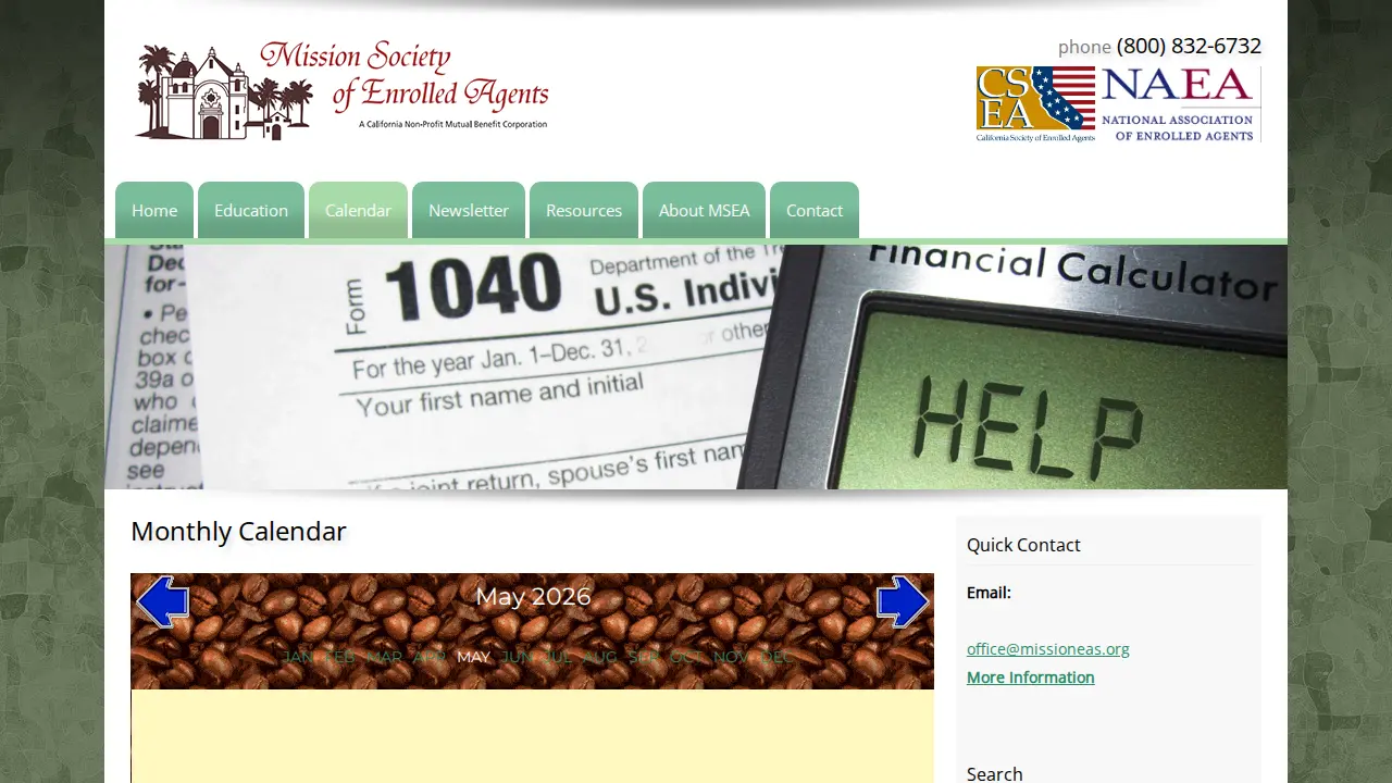 Mission Society of Enrolled Agents page