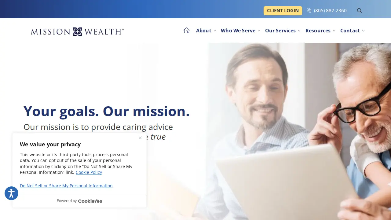 Mission Wealth page