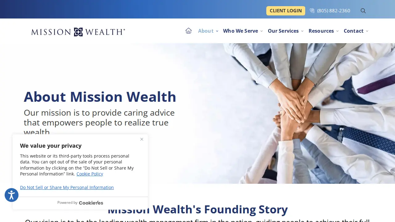 Mission Wealth page