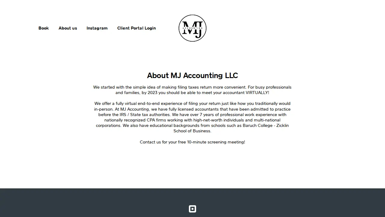 MJ Accounting LLC page