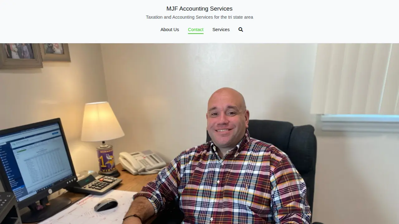 MJF Accounting Services page