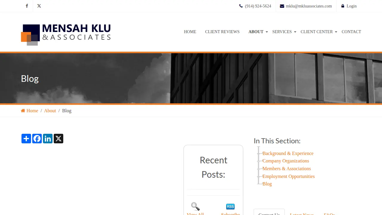 Mensah Klu & Associates page